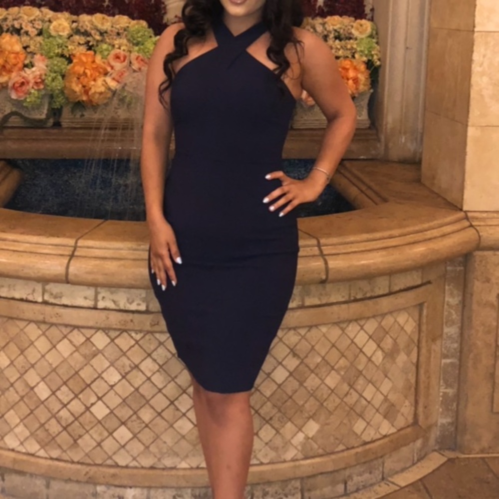 Navy blue dress
